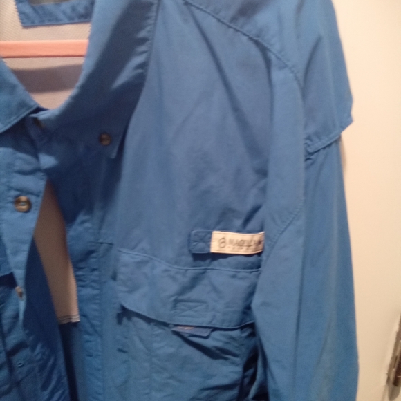 Magellan Outdoors Men's Big & Tall Size 3X Royal Blue Moisture Wicking Fish Gear - Picture 3 of 10